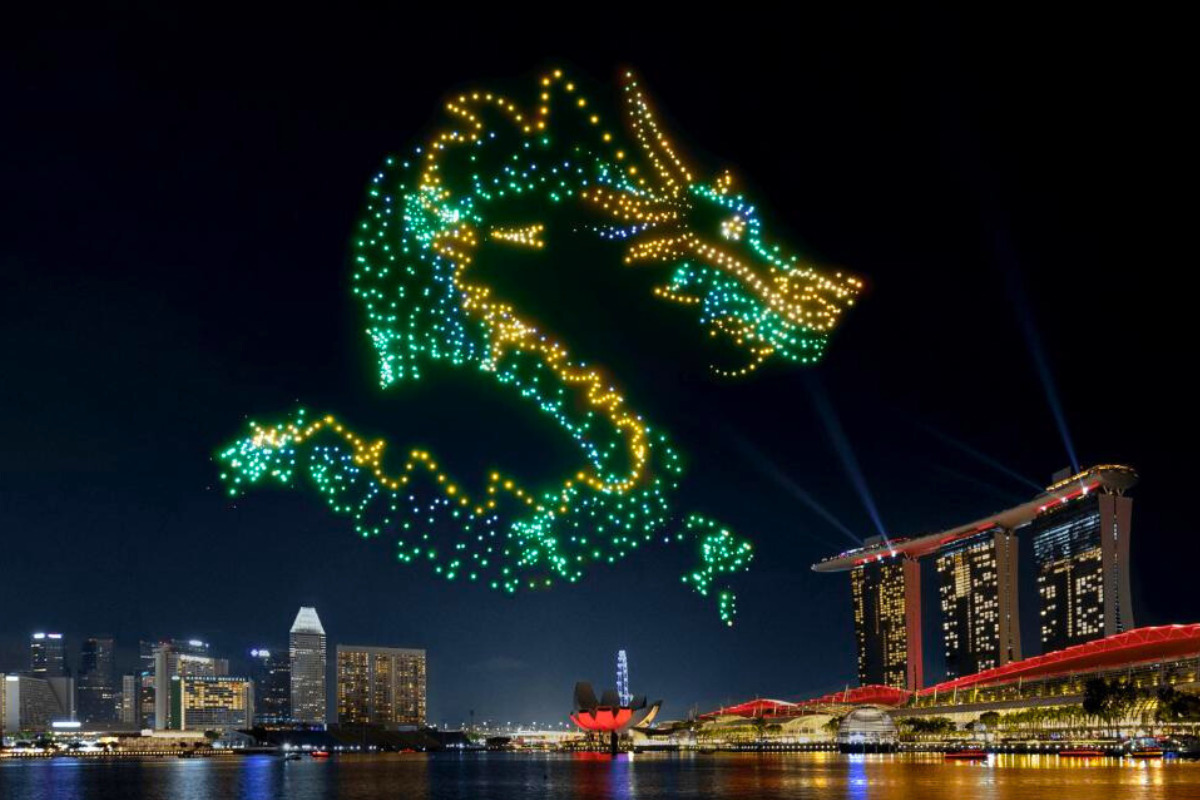 Shanghai's best dragon-themed drone light show