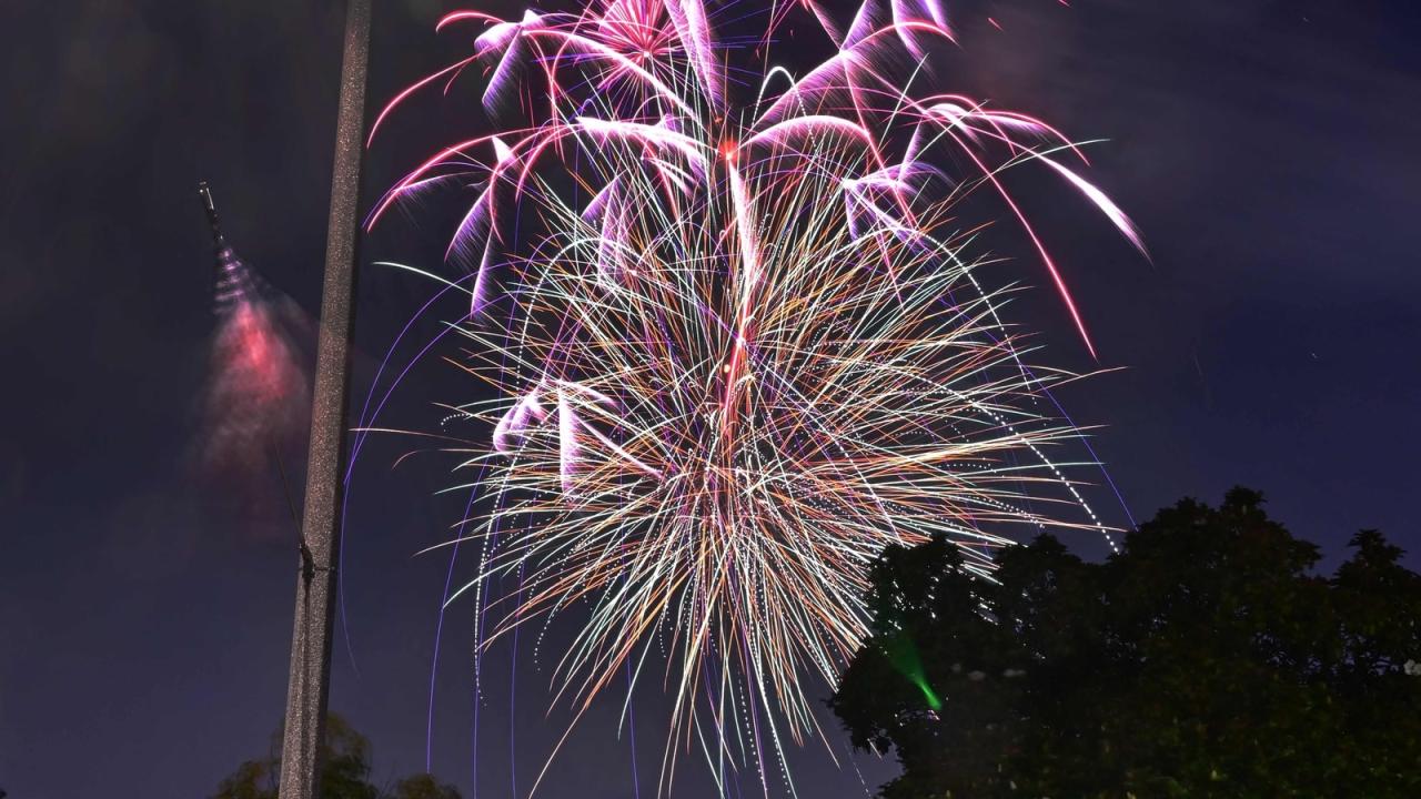 Drone fireworks