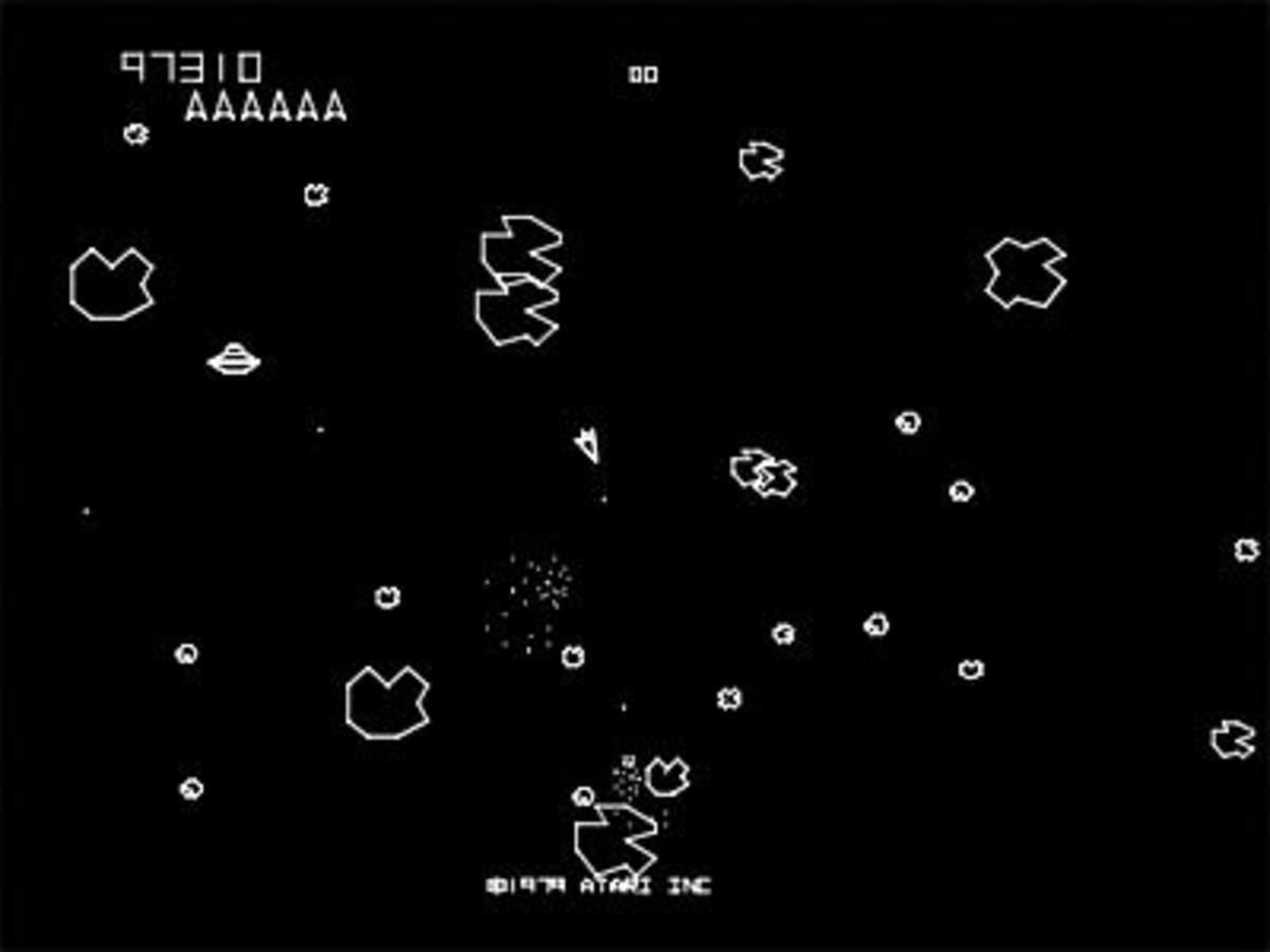 Asteroids video game