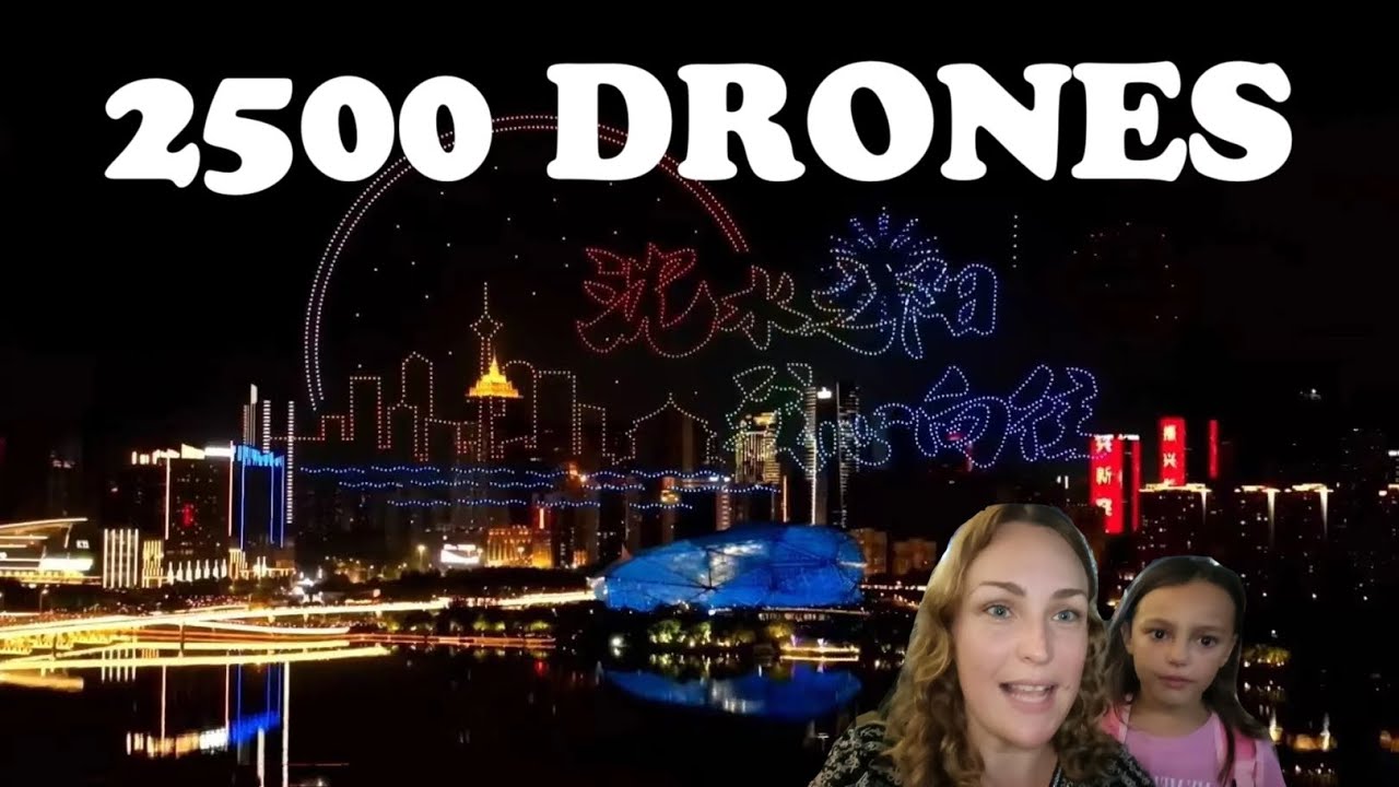 Drone show technology used in Shanghai's New Year events